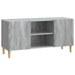 vidaXL TV Cabinet Grey Sonoma 102 x 34.5 x 50 cm Engineered Wood