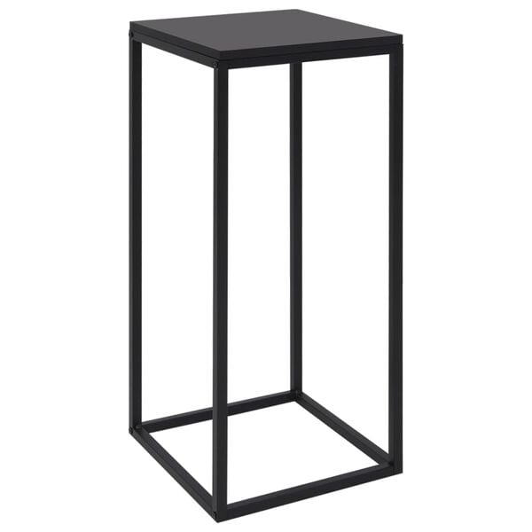 vidaXL Side Tables 2 pcs Black Steel