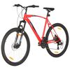 vidaXL Mountain Bike 21 Speed 29 inch Wheel 53 cm Frame Red