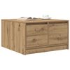 vidaXL Coffee Table with Drawers Artisan Oak 70.5x70x40 cm