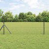 vidaXL Fence Post 12 pcs Grey 120 cm Powder-coated steel