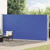 vidaXL Patio Retractable Side Awning 200x600 cm Blue