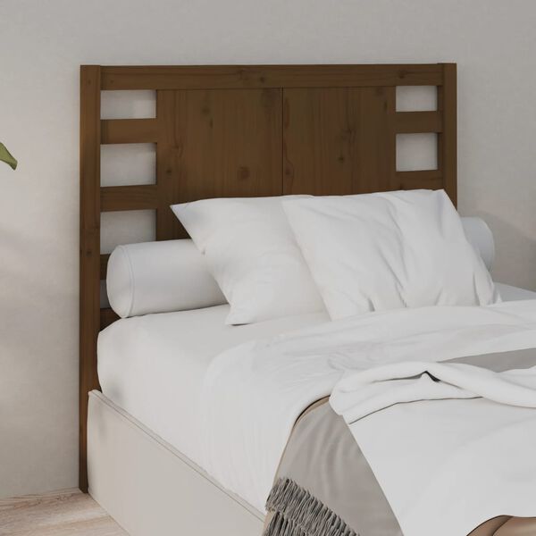 vidaXL Headboard Honey Brown 96x4x100 cm Solid Wood Pine