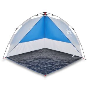 vidaXL Beach Tent Azure Blue Quick Release Waterproof