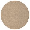 vidaXL Rug ZIZUR &Oslash; 200 cm Jute Look Indoor and Outdoor