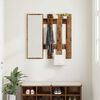 vidaXL Wall-Mounted Coat Rack Wall-mounted Old Wood 100 x 10 x 100 cm