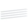 vidaXL Bookshelf Boards 4 pcs High Gloss White 100x10x1,5 cm Engineered Wood