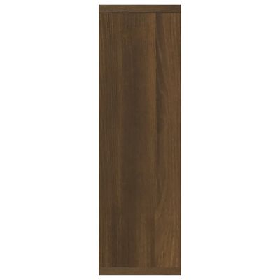 vidaXL Wall Shelf Brown Oak 85x16x52.5 cm Engineered Wood