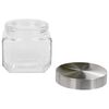 vidaXL Storage Jars with Silver Lid 6 pcs 800 ml