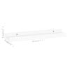 vidaXL Wall Shelves 4 pcs White 40x9x3 cm