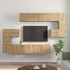 vidaXL TV Cabinet Set Wall-mounted 10 pcs Artisan Oak Engineered Wood
