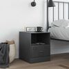vidaXL Bedside Cabinet Anthracite 34.5x39x44 cm Steel
