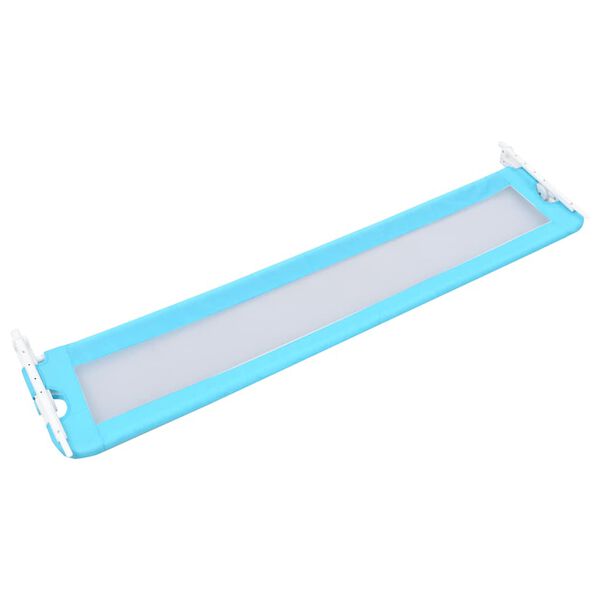 vidaXL Toddler Safety Bed Rail Blue 180x42 cm Polyester