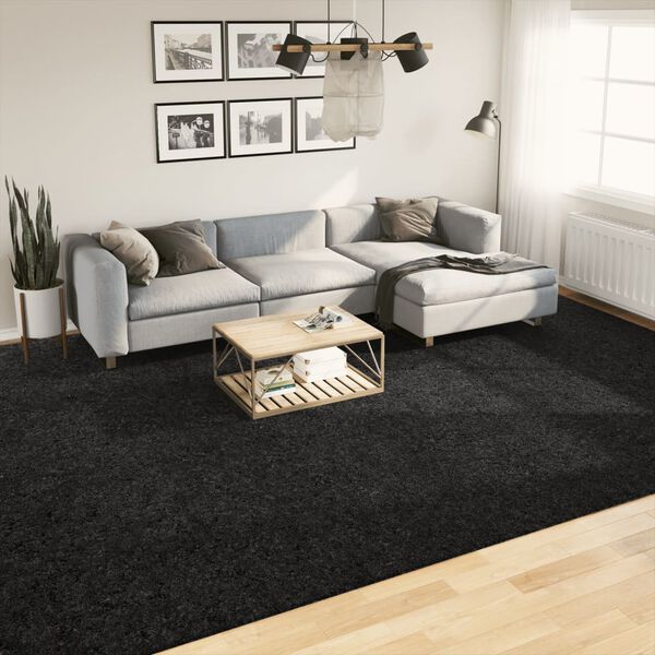 vidaXL Rug OVIEDO Short Pile Black 300x400 cm