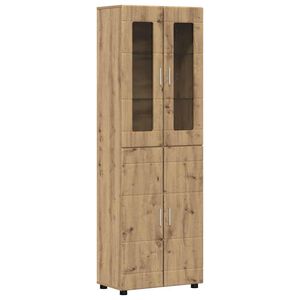 vidaXL Highboard FLORIN 60 x 35 x 182 cm Artisan Oak Engineered Wood