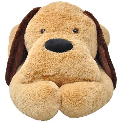 vidaXL Dog Cuddly Toy Plush Brown 80 cm