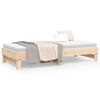 vidaXL Pull-out Day Bed without Mattress 2x(80x200) cm Solid Wood Pine