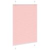 vidaXL Pleated Blind Pink 90x150 cm Fabric Width 89.4 cm Polyester