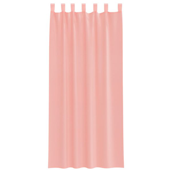 vidaXL Voile Curtains with Loops 2 pcs Pink 140x225 cm