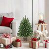 vidaXL Artificial Christmas Tree with 150 LEDs Green 65 cm PE and PVC