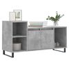 vidaXL TV Cabinet Concrete Grey 100x35x55 cm Engineered Wood