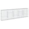 vidaXL Gabion Basket with Cover 500x50x150 cm Galvanised Iron