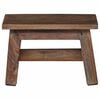 vidaXL Stool Natural 30 x 20 x 20 cm Mahogany Wood