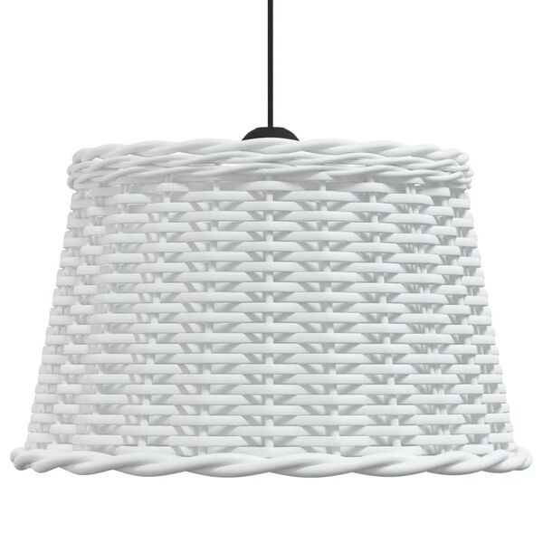 vidaXL Ceiling Lamp Shade White &Oslash;45x28 cm Wicker