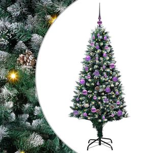 vidaXL Artificial Christmas Tree with 150 LEDs with Stand Green 150 cm