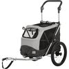 TRIXIE Dog Trailer | Grey and black | Steel and polyester | L | Collapsible