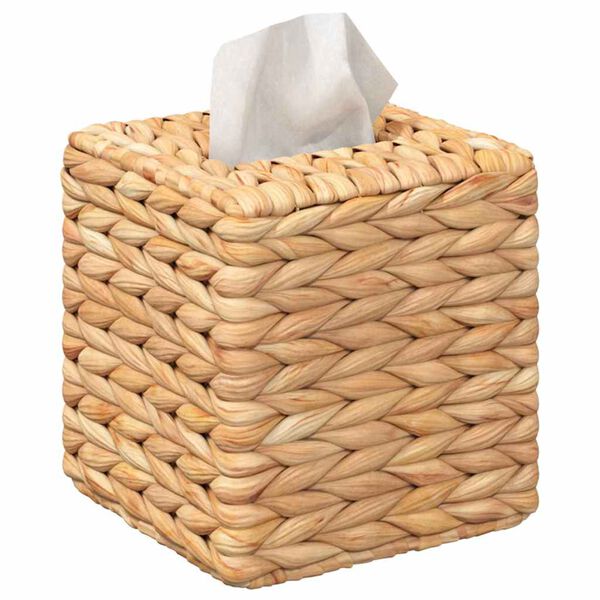 vidaXL Tissue Box Covers 2 pcs Water hyacinth 14.5 x 14.5 x 15 cm