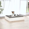 vidaXL Dog Bed White 51.5x44x9 cm Solid Wood Pine