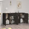 vidaXL Sideboard Black 160x36x75 cm Engineered Wood