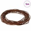 vidaXL Leather Cord Light Brown &Oslash;2 mm x 5 m Leather