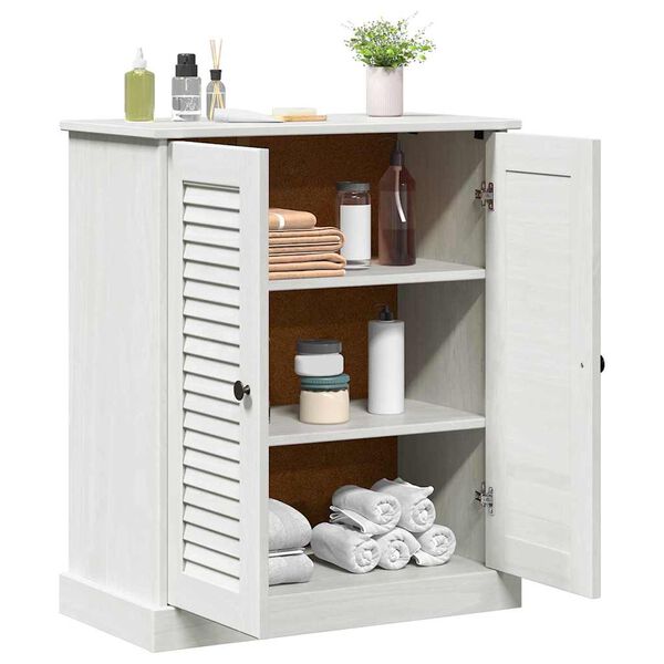 vidaXL Bathroom Cabinet VIGO White and Antique White 68 x 34 x 80 cm