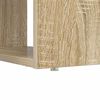 vidaXL Desk with Shelf Sonoma Oak 113 x 54 x 120 cm Engineered Wood