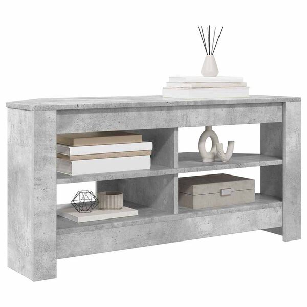 vidaXL Corner TV Cabinet Concrete Grey 102 x 40.5 x 45 cm