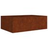 vidaXL Garden Raised Bed 120x80x40 cm Corten Steel
