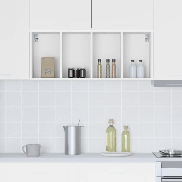 vidaXL Hanging Cabinet White 40 x 29.5 x 100 cm Engineered Wood