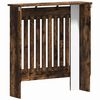 vidaXL Radiator Cover Smoked Oak 78 x 19 x 81.5 cm Engineered Wood