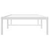 vidaXL Metal Bed Frame without Mattress White 75x190cm