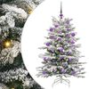 vidaXL Artificial Hinged Christmas Tree White 120 cm PE and PVC