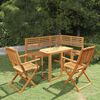 vidaXL 4 Piece Bistro Set Solid Acacia Wood