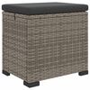 vidaXL Garden Footstool with Cushion 40 x 30 x 40 cm