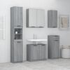 vidaXL 5 Piece Bathroom Cabinet Set Grey Sonoma Engineered Wood