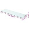 vidaXL Shelves 2 pcs Panel Glass Clear 70x20 cm