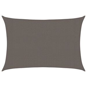 vidaXL Sunshade Sail 160 g/m&sup2; Anthracite 3x4 m HDPE