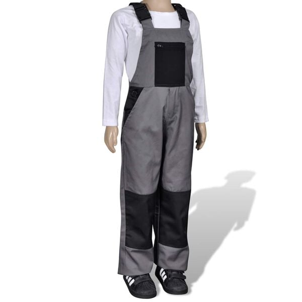 vidaXL Bib Pant Grey 98 / 104