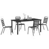 vidaXL Garden Dining Set 5 pcs Anthracite Powder-Coated Steel