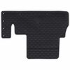 vidaXL Car Mat 4 pcs Black Rubber